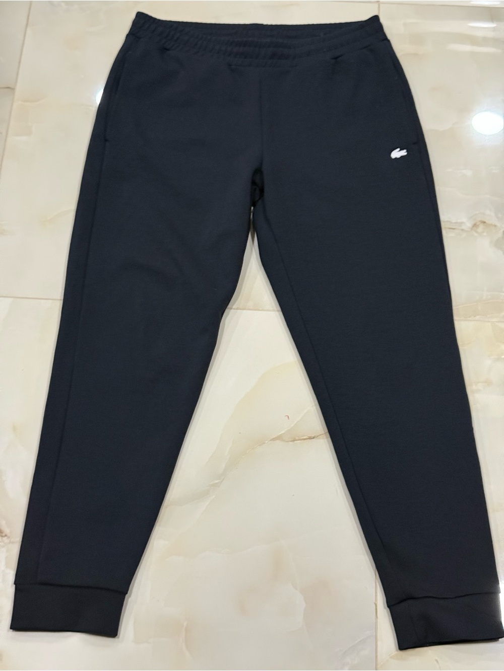 Lacoste Kids Black Jogger Sweatpants with Mini Logo